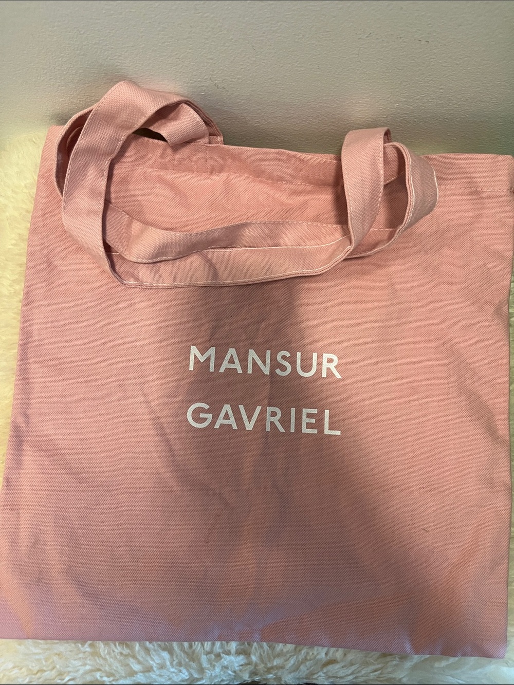Mansur Gavriel Blush Pink Canvas Tote